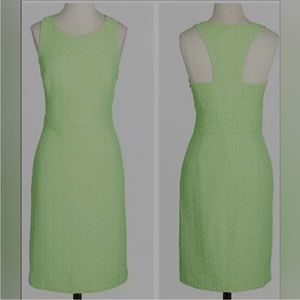 J.Crew Shift Dress Neon/Taupe EUC Size 2